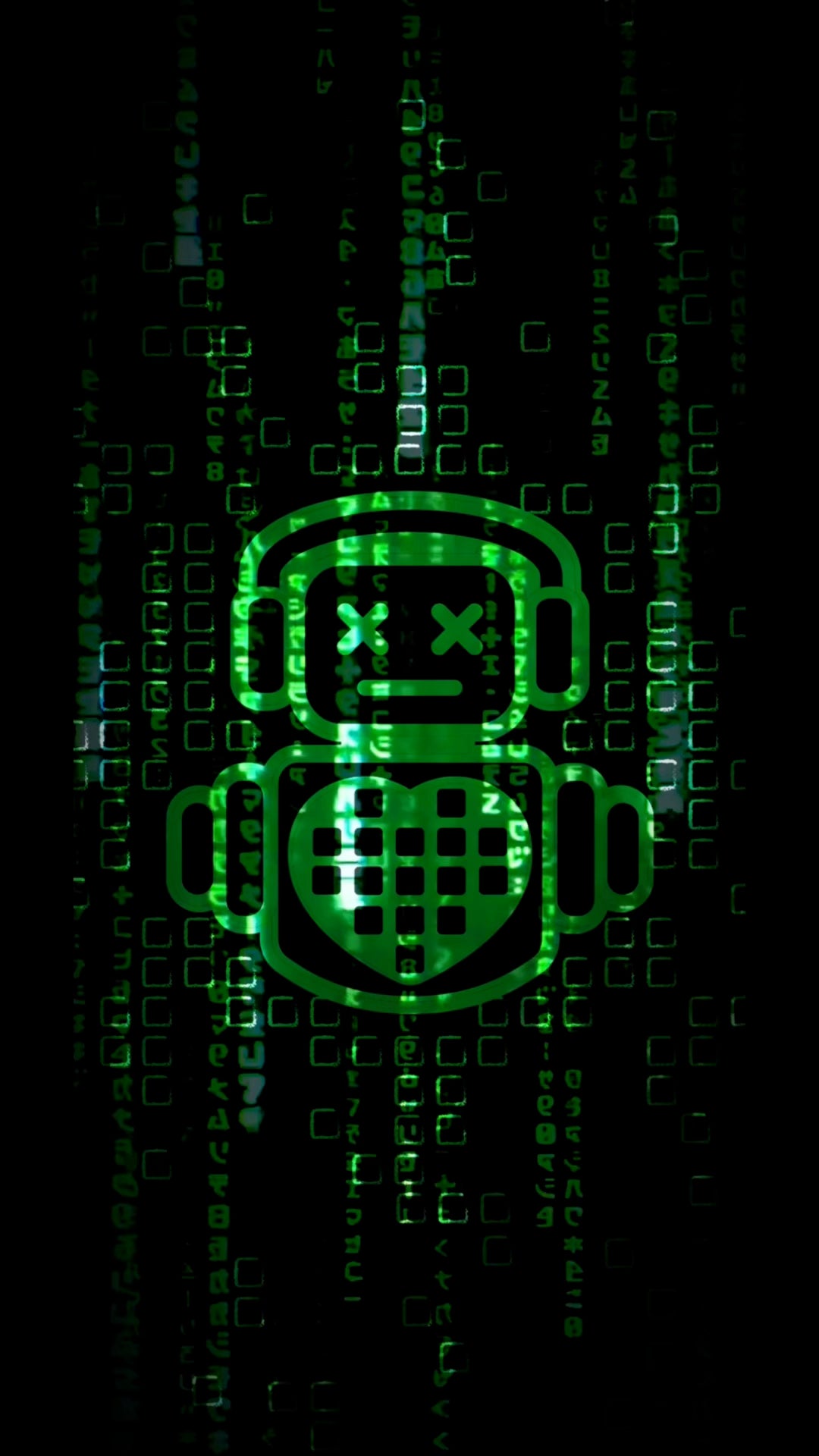 Robot Heart Phone Wallpaper