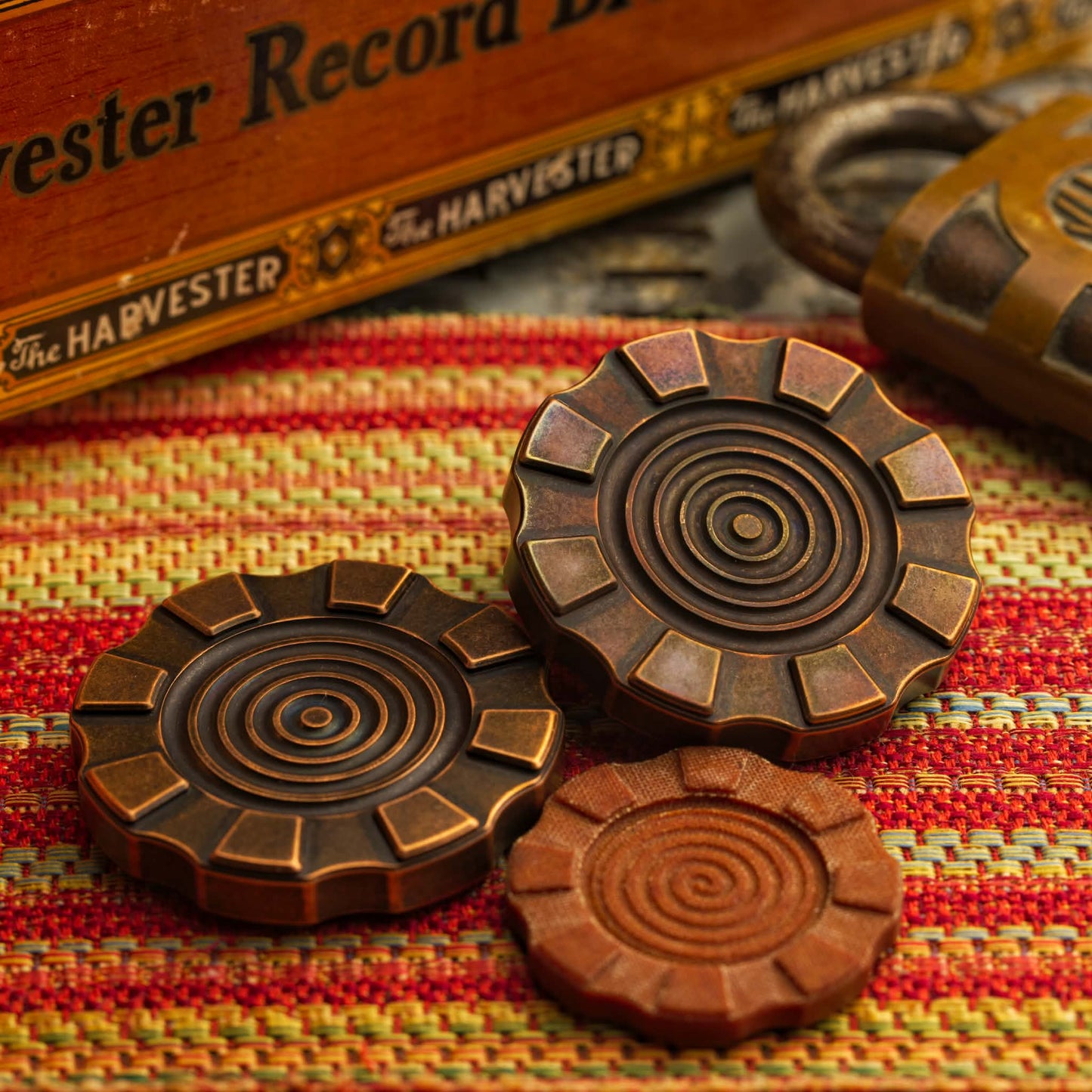HiTex Gear Mega Chip-OG Bullseye, Copper (Acid Washed and Flamed)
